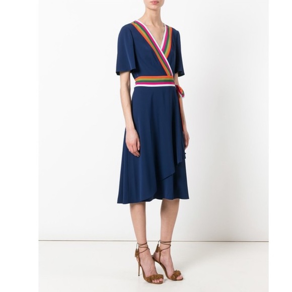 Tory Burch Peggy Wrap Dress *EUC* - Picture 7 of 9